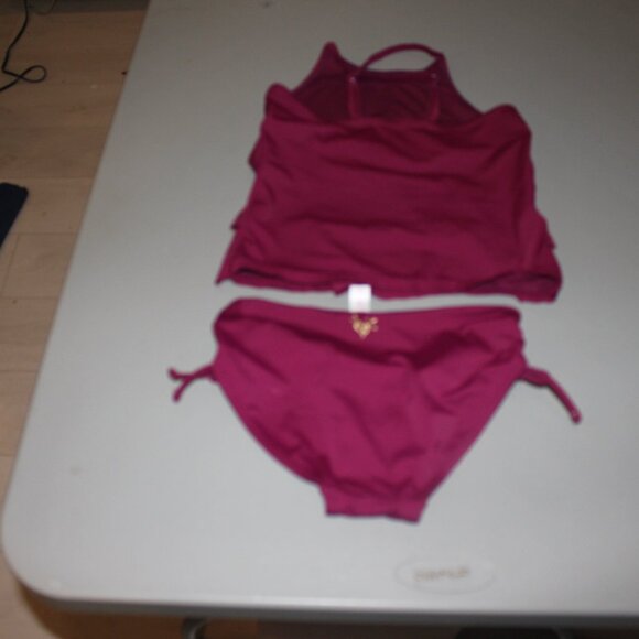 2 Pcs Justice Tankini Swimsuit - Picture 7 of 12